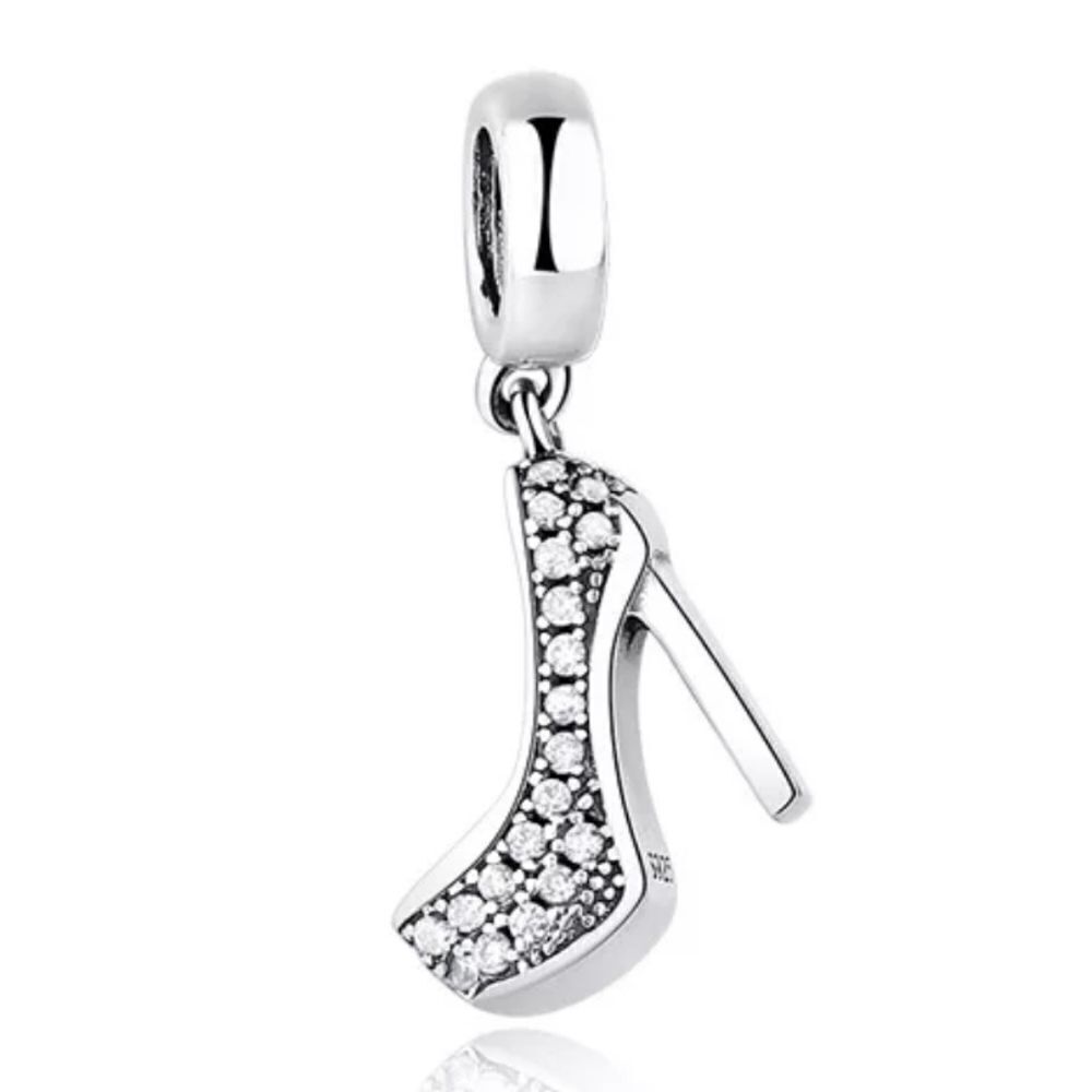 925 Sterling Silver Fashionista Shoe Charm